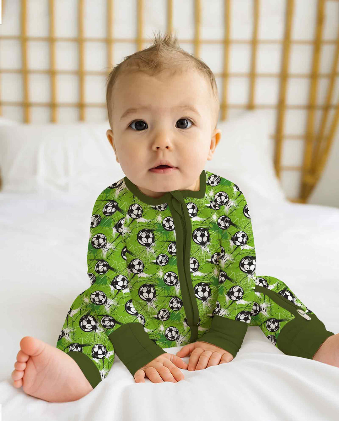 Green Soccer Energy Bamboo Convertible Zippy