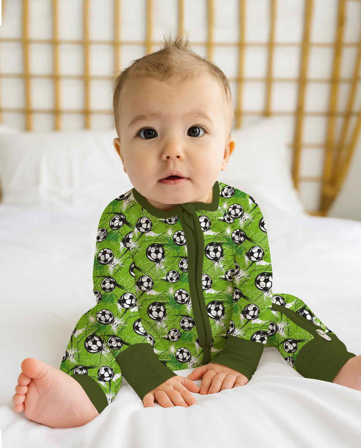 Green Soccer Energy Bamboo Convertible Zippy