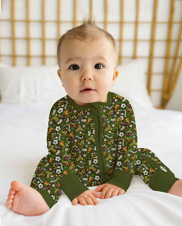 Green Soccer All-Star Bamboo Convertible Zippy