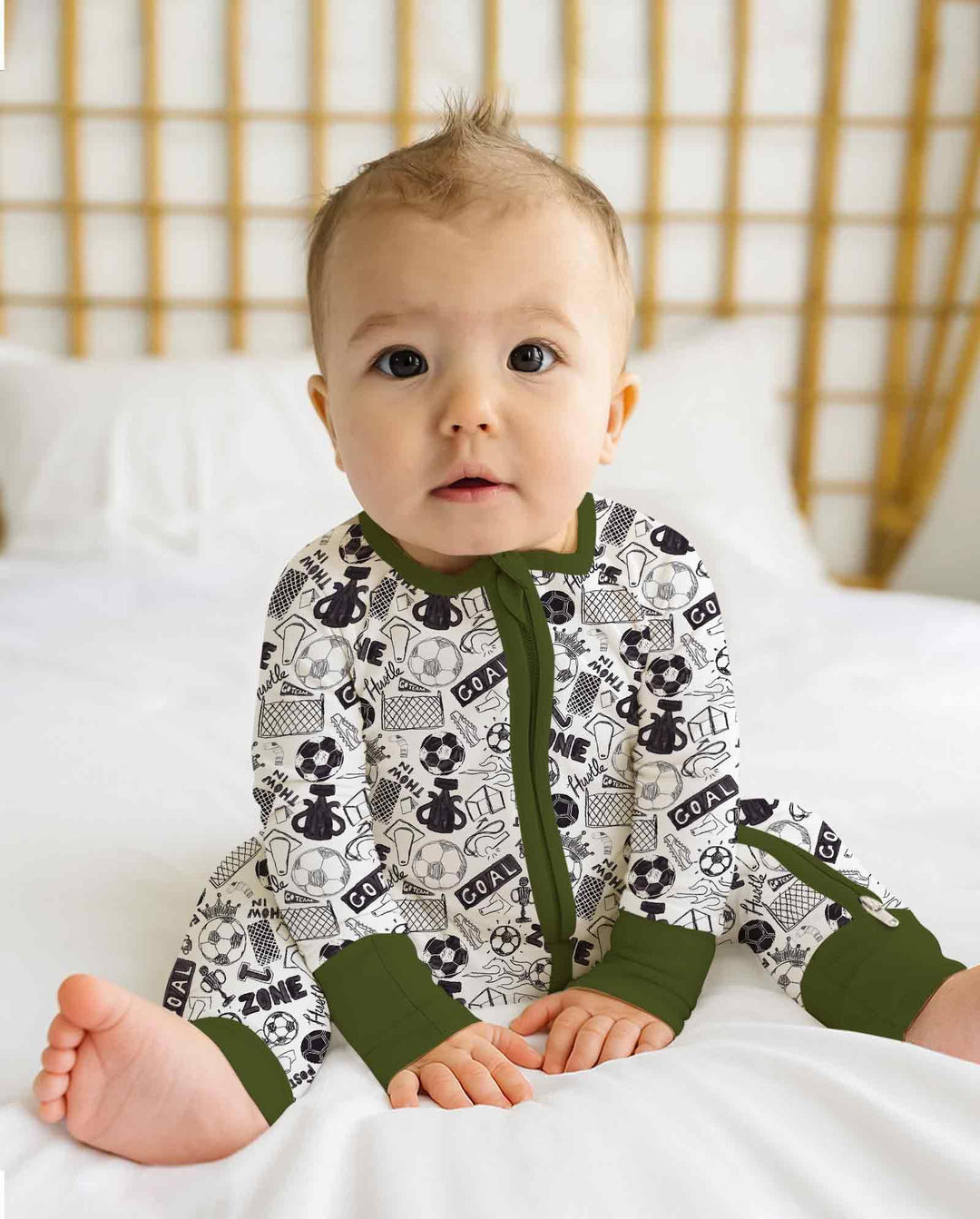 Soccer Doodle Bamboo Convertible Zippy