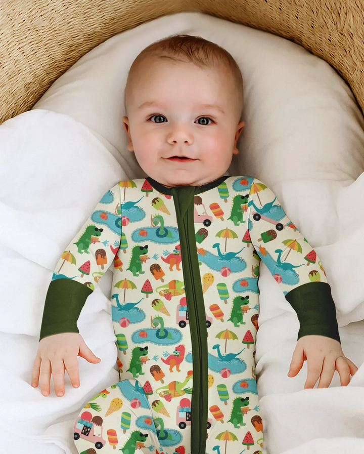 Dino Summer Splash Bamboo Convertible Zippy