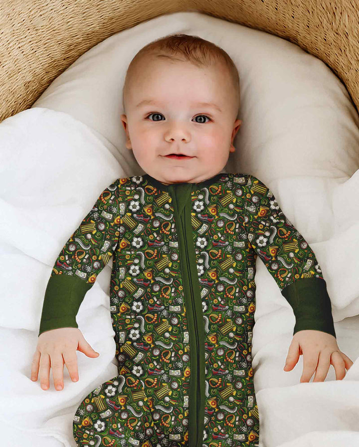 Green Soccer All-Star Bamboo Convertible Zippy