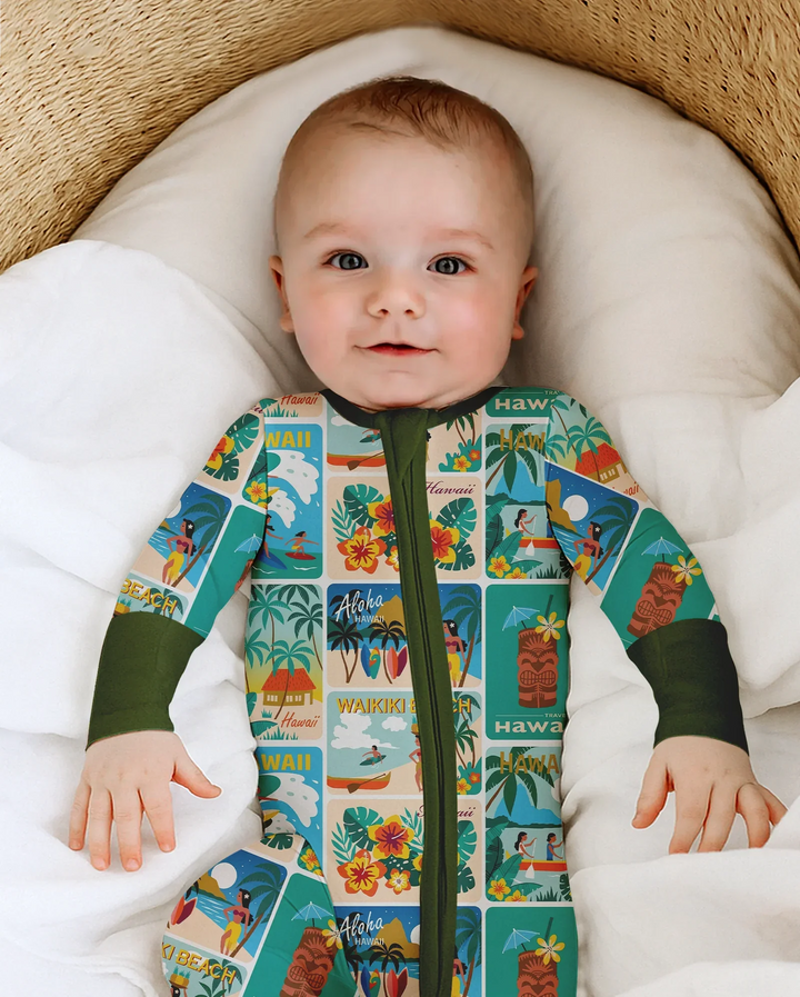 Aloha Postcard Paradise Bamboo Convertible Zippy