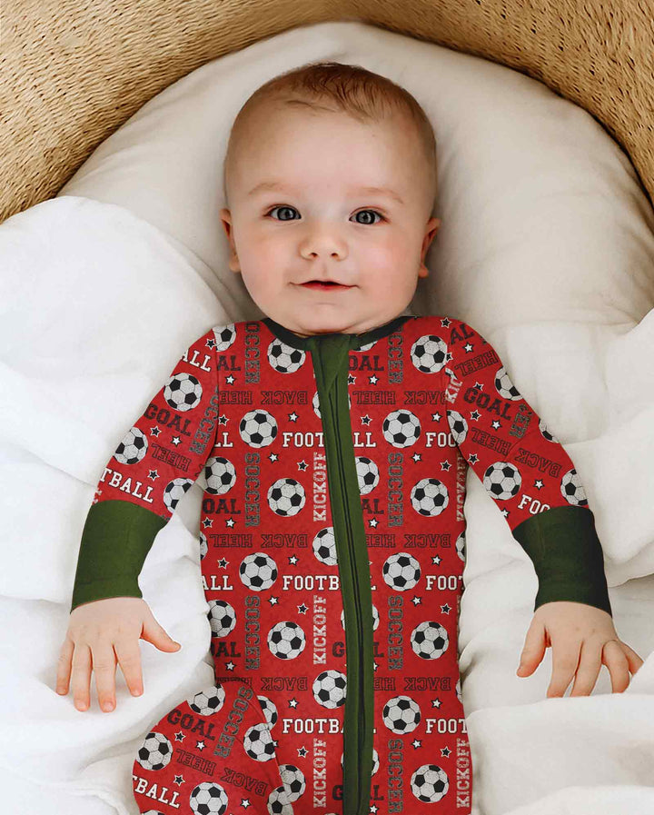Red Soccer Ball Bamboo Convertible Zippy