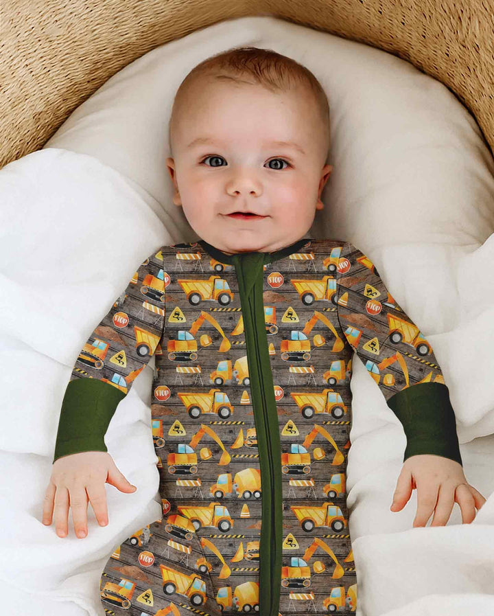 Construction Vehicles Bamboo Convertible Zippy