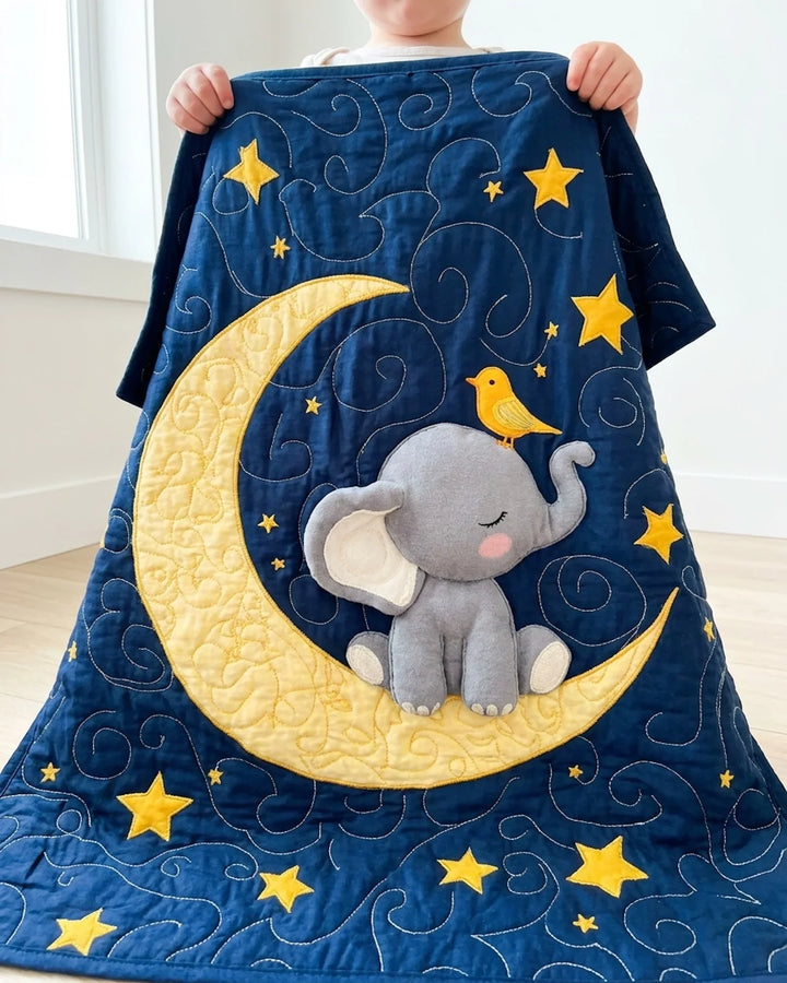 Baby Elephant Bamboo Quilt Blanket
