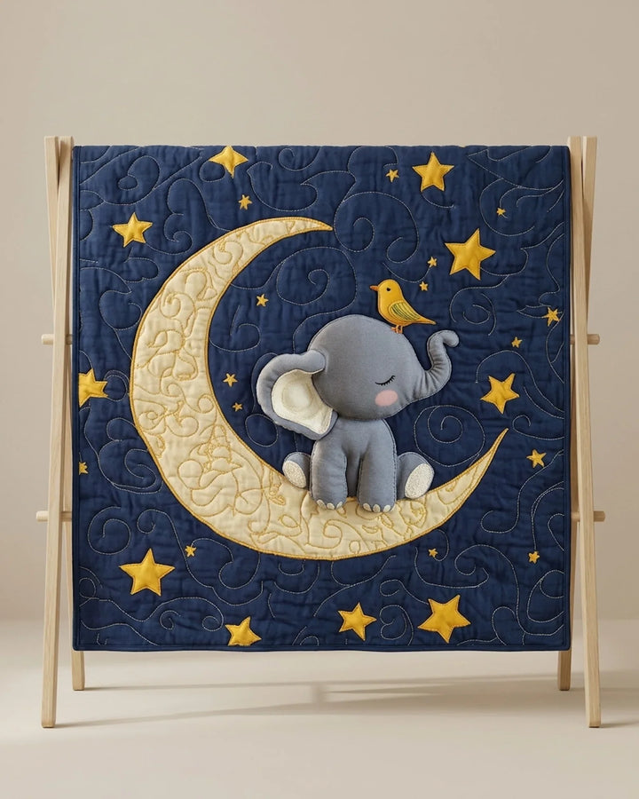 Baby Elephant Bamboo Quilt Blanket