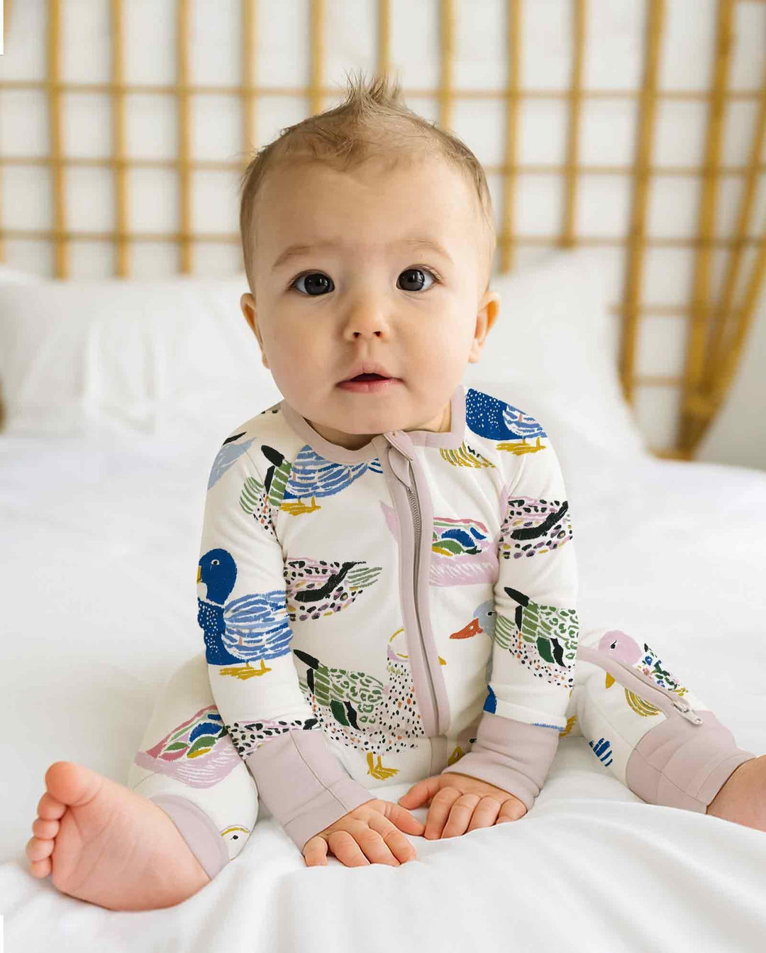 Whimsical Garden Ducks Bamboo Convertible Zippy