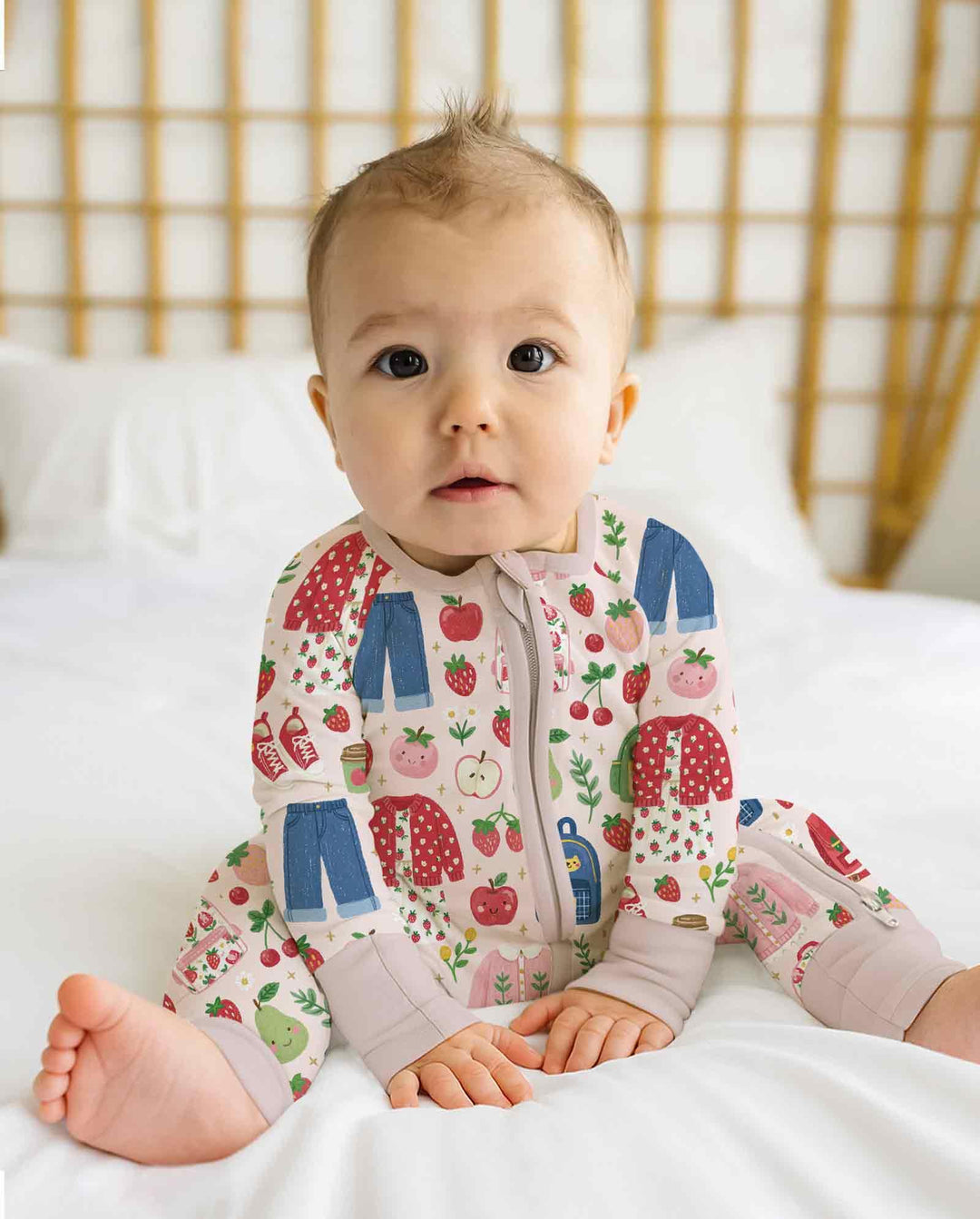 Strawberry School Style Bamboo Convertible Zippy