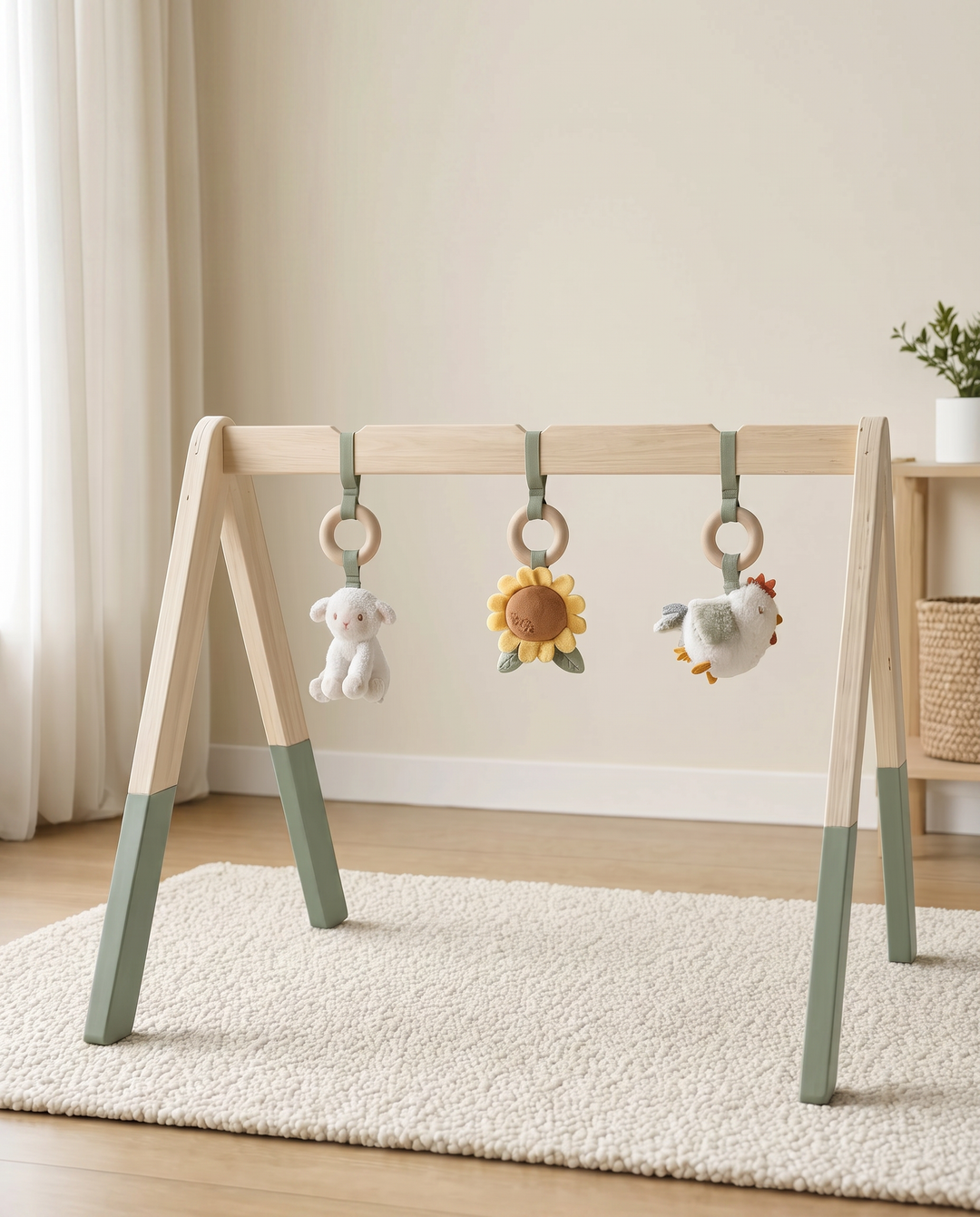 Little Farm Wooden Baby Gym
