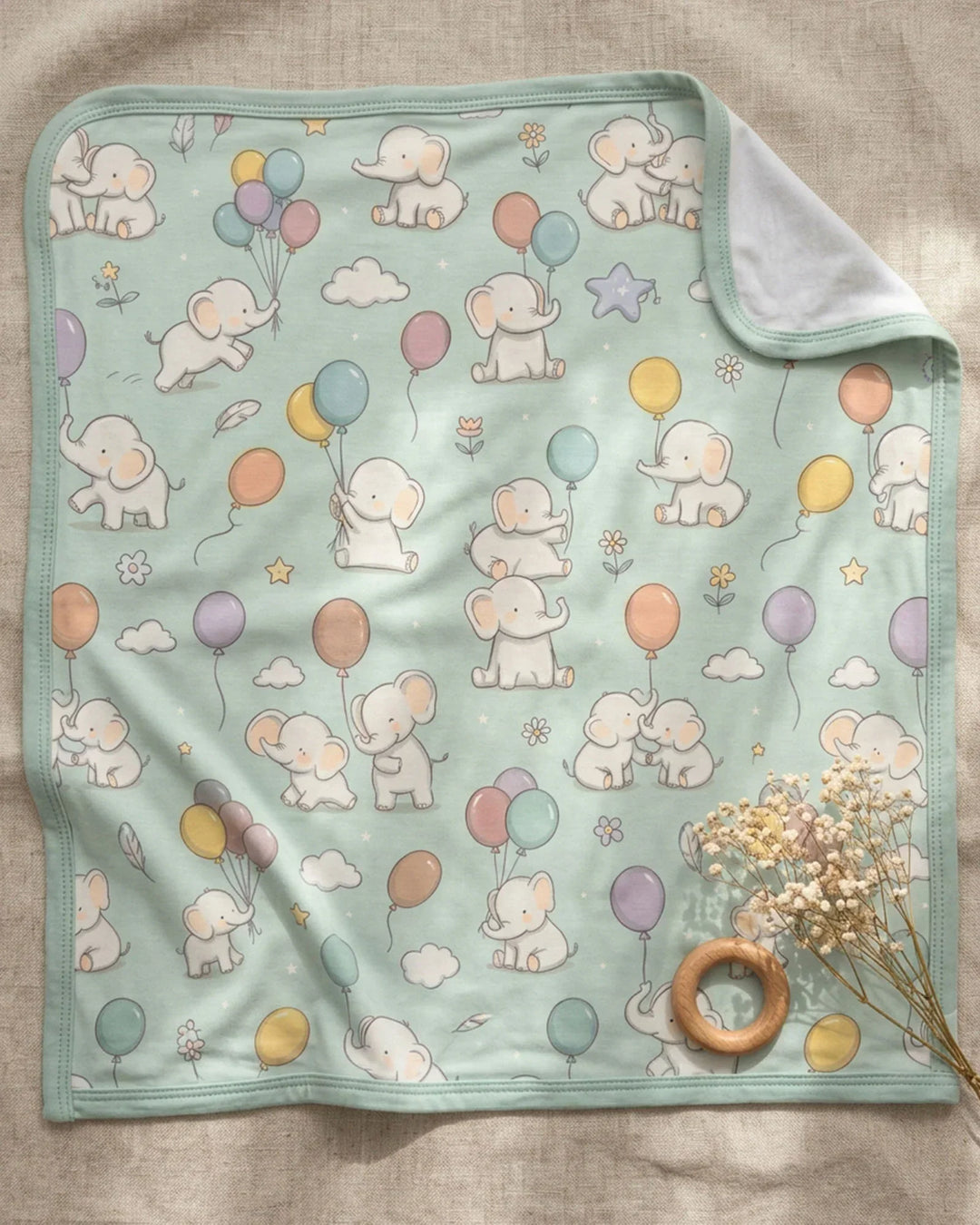Balloon Buddies Bamboo Blanket