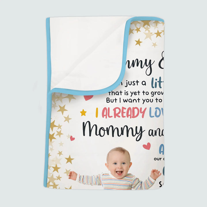 I Know I'm Just A Little Bump Custom Bamboo Blanket