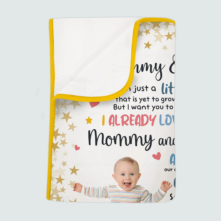 I Know I'm Just A Little Bump Custom Bamboo Blanket