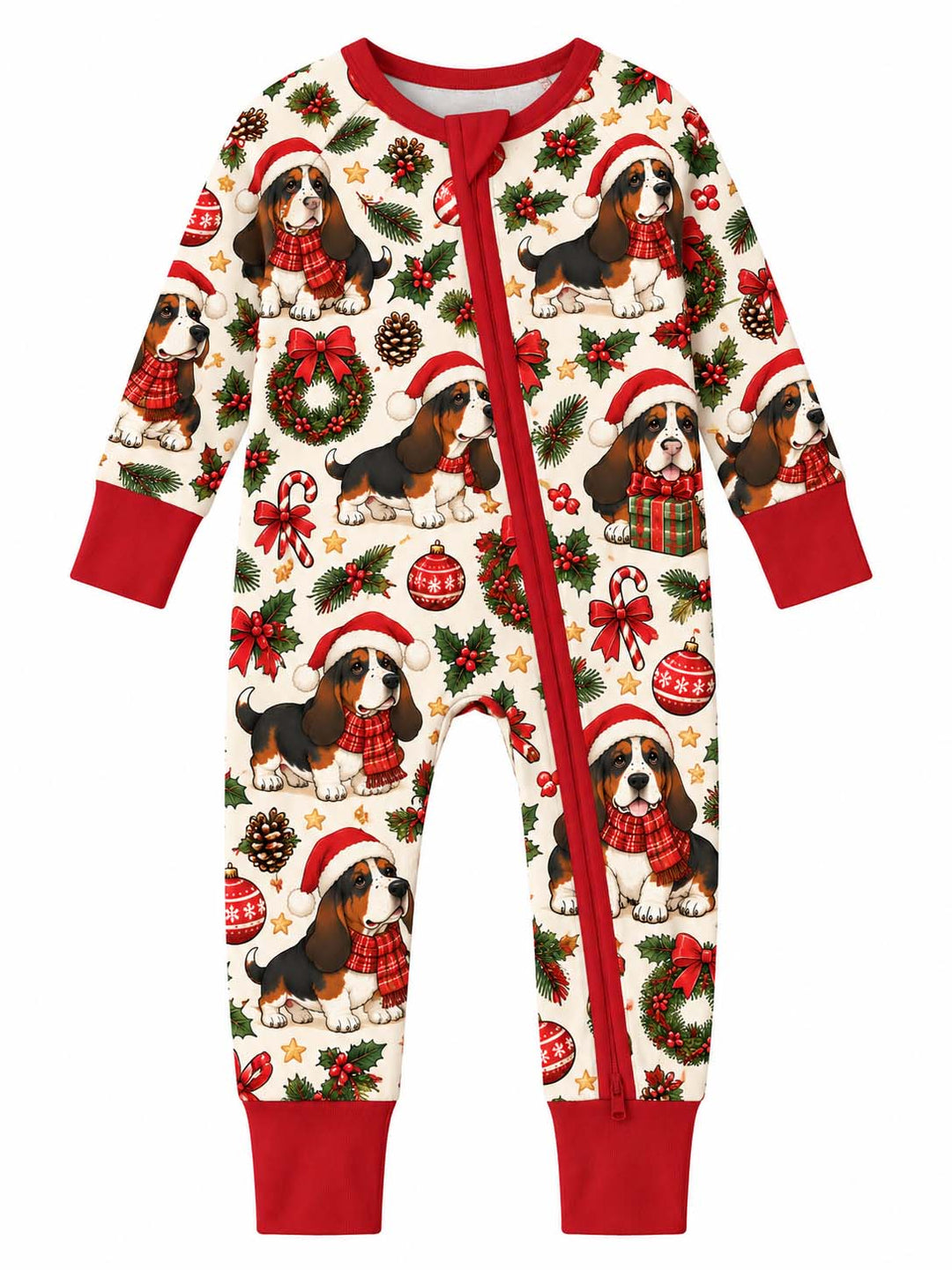 Basset Hound Christmas Magic Bamboo Convertible Zippy