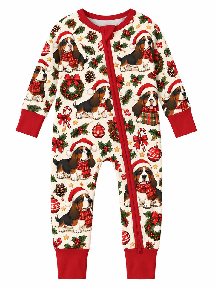 Basset Hound Christmas Magic Bamboo Convertible Zippy
