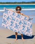 Summer Toile Bamboo Beach Towel