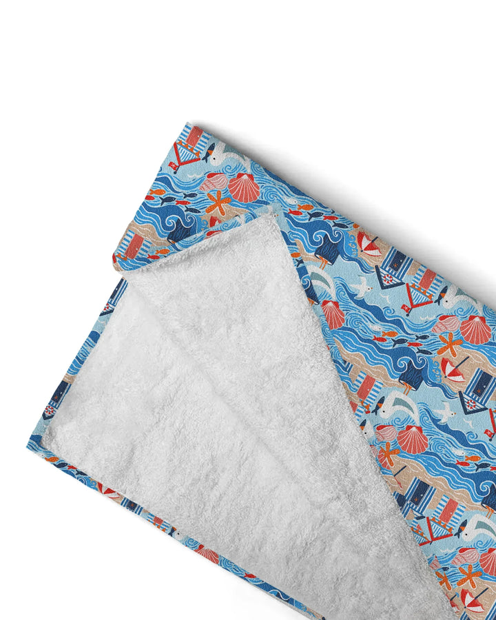 Little Beach Day Bamboo Beach Towel