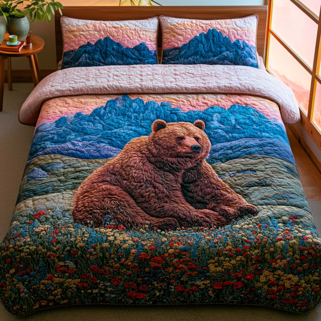 Bear Camp Stories Bamboo Quilt Bedding Set