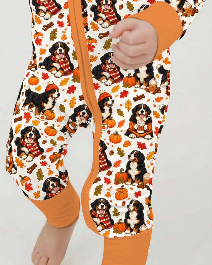 Bernese Mountain Dog Autumn Cozy Bamboo Convertible Zippy