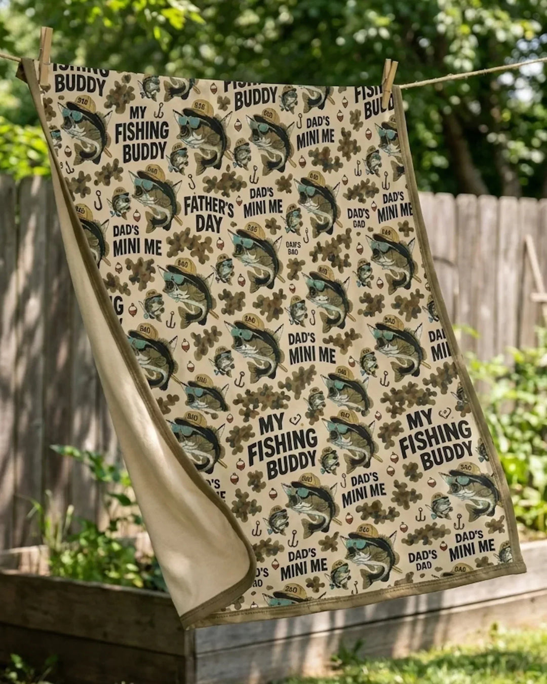 Best Fishing Buddies Bamboo Blanket