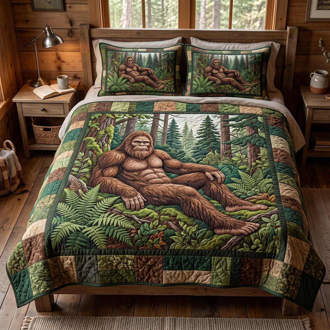 Bigfoot Forest Bamboo Quilt Bedding Set