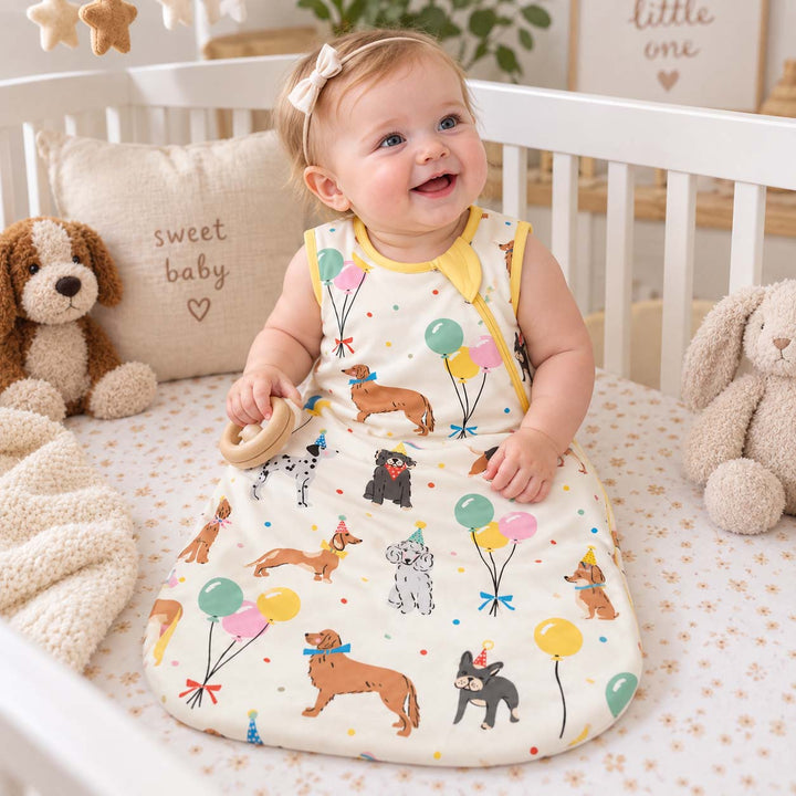 Birthday Puppy Party Bamboo Sleep Bag
