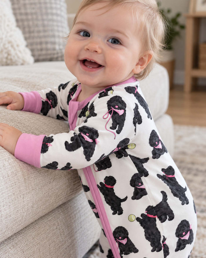Black Dog Playtime Pink Bamboo Convertible Zippy