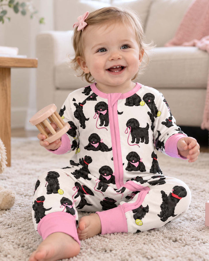 Black Dog Playtime Pink Bamboo Convertible Zippy