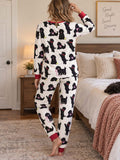 Black Dog Playtime Pink Bamboo Women Pajama Set