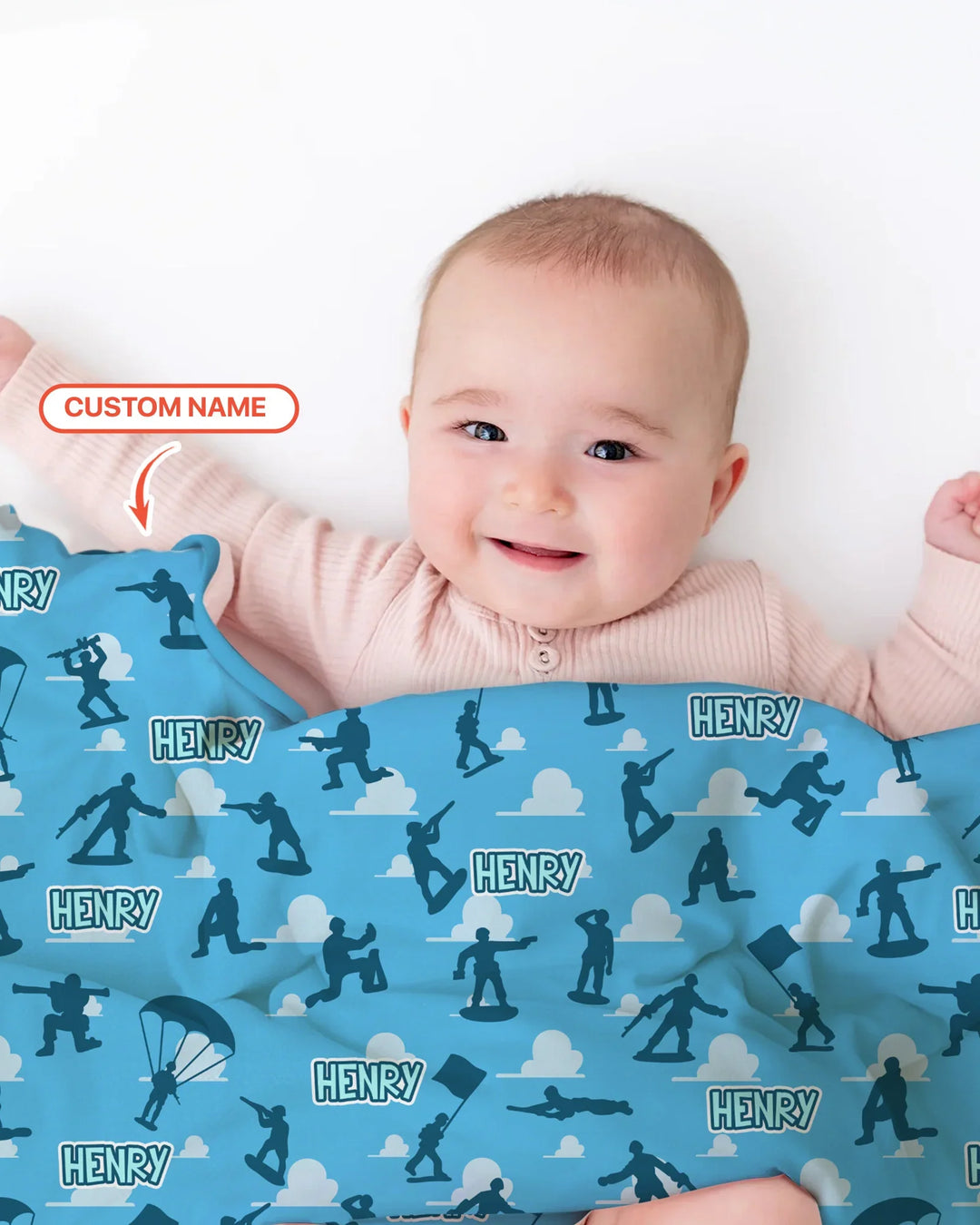 Army Men Memorial Day Bamboo Blanket