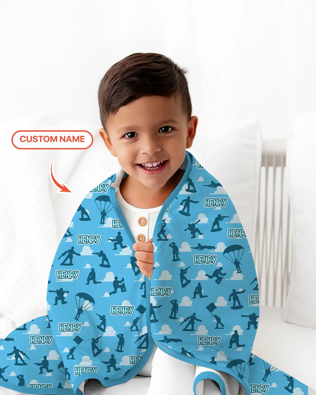 Army Men Memorial Day Bamboo Blanket