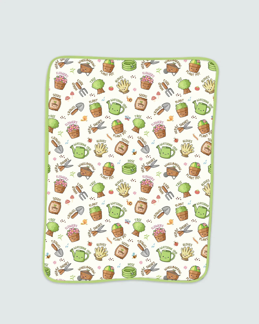 Kawaii Garden Crew Bamboo Blanket