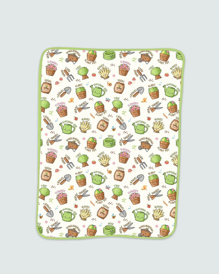 Kawaii Garden Crew Bamboo Blanket