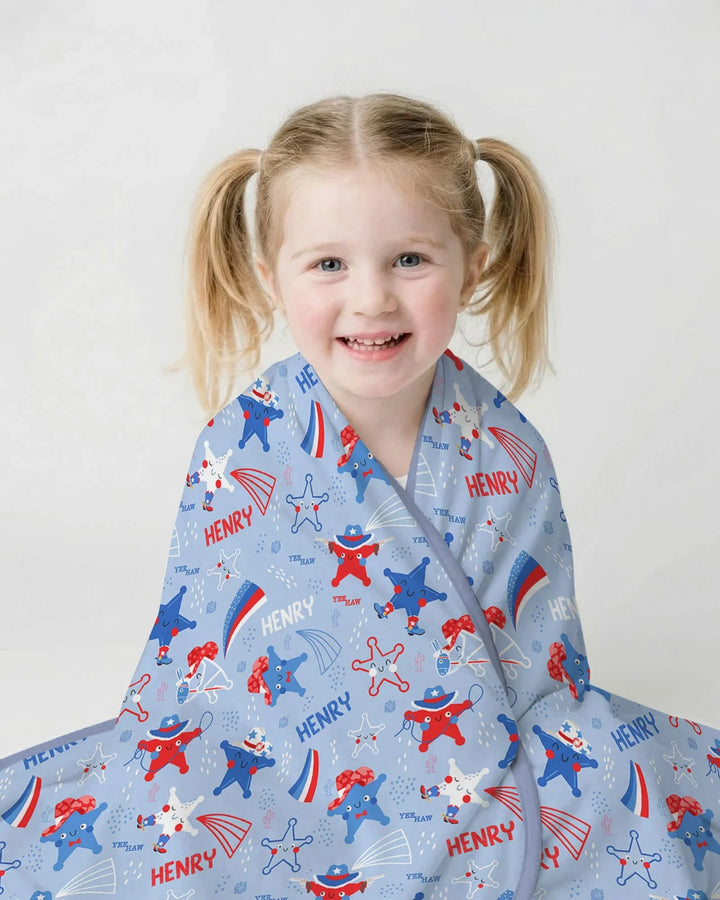 Howdy America Star Bamboo Blanket