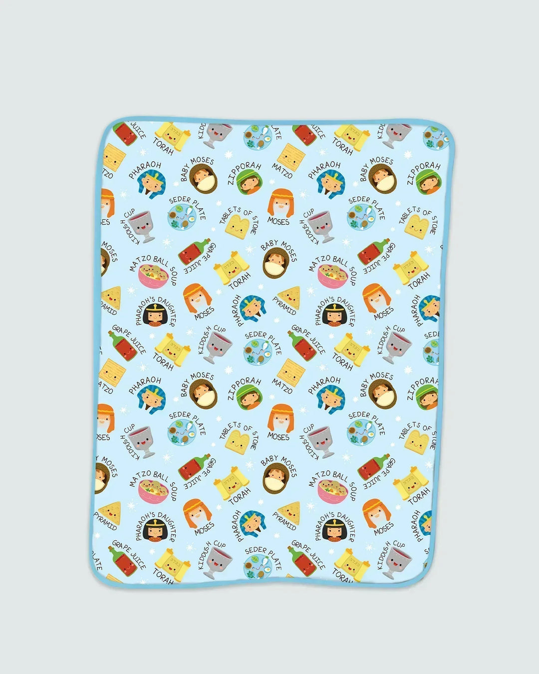 Cute Passover Characters Bamboo Blanket