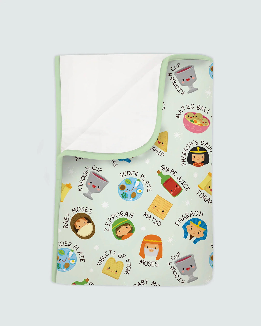 Cute Passover Characters Bamboo Blanket