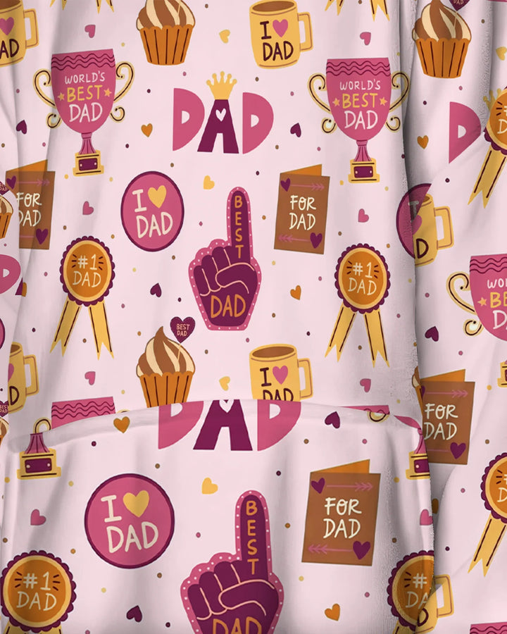 World's Best Dad Bamboo Blanket Hoodie