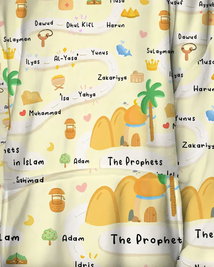 The Prophets in Islam Wearable Bamboo Blanket Hoodie