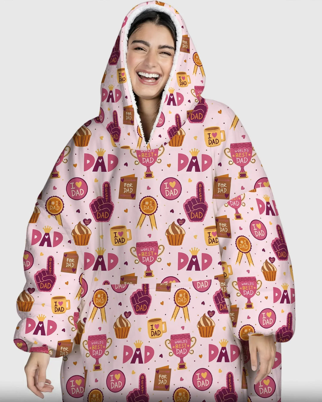 World's Best Dad Bamboo Blanket Hoodie