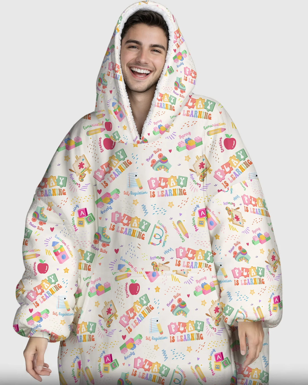Play and Learn Bamboo Blanket Hoodie