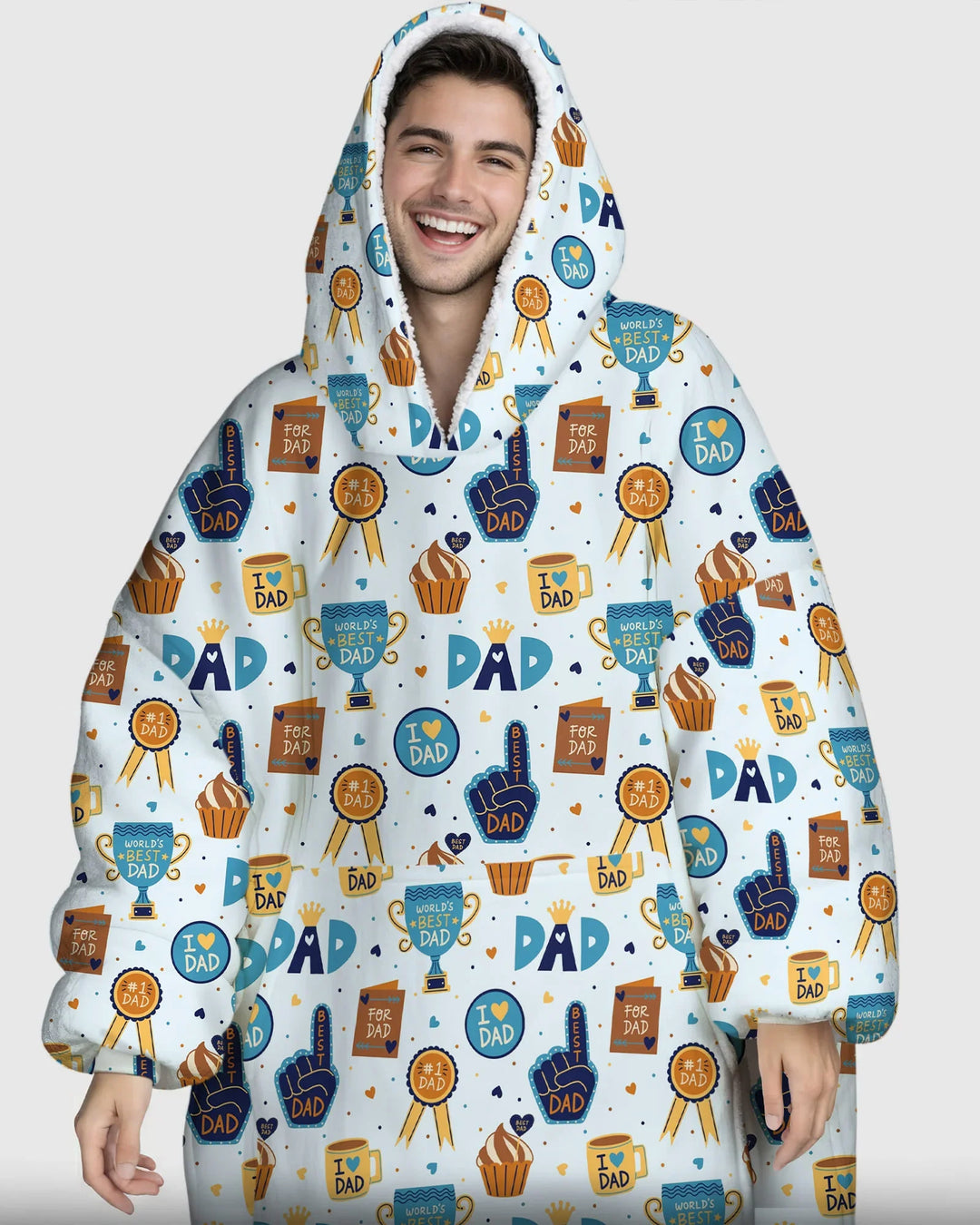 World's Best Dad Bamboo Blanket Hoodie
