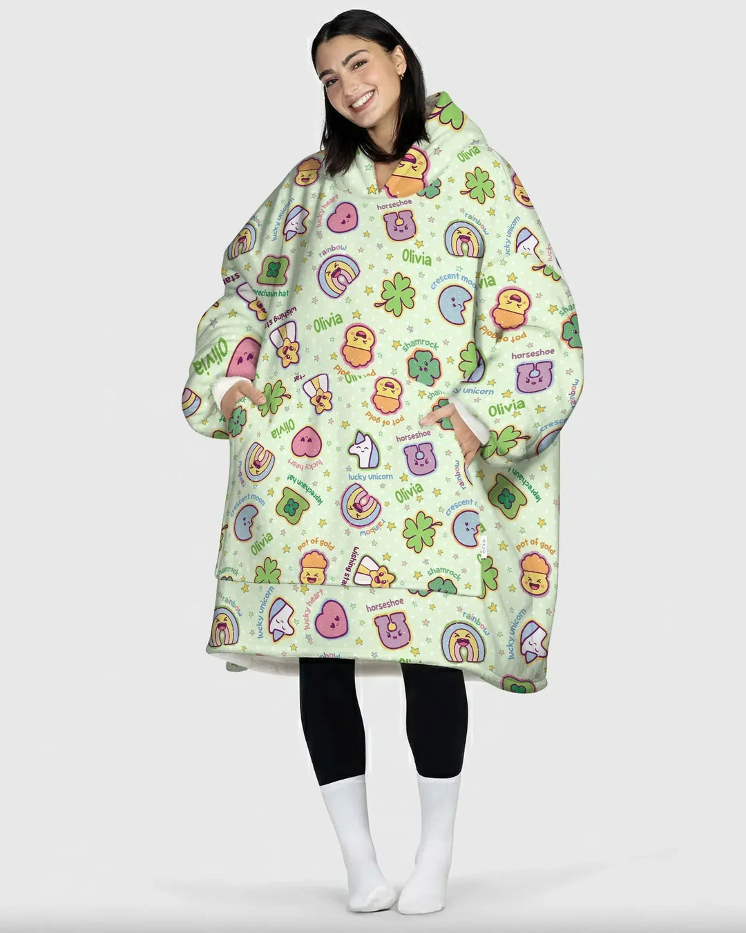 Lucky Charm Bamboo Blanket Hoodie