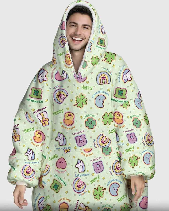 Lucky Charm Bamboo Blanket Hoodie