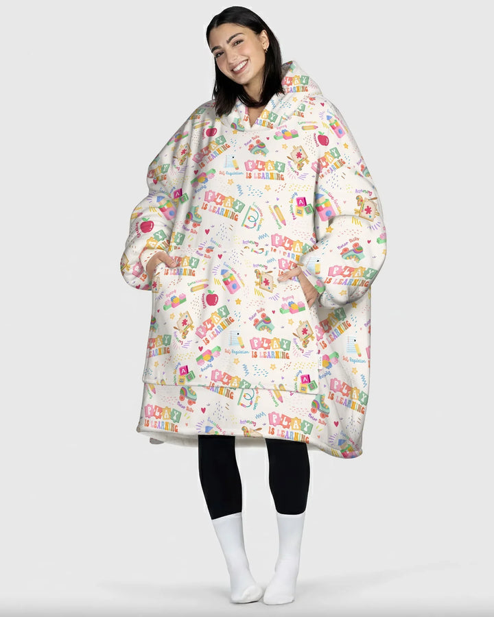 Play and Learn Bamboo Blanket Hoodie