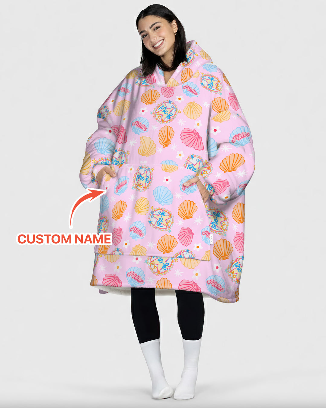 Mermaid Back To School Bamboo Blanket Hoodie