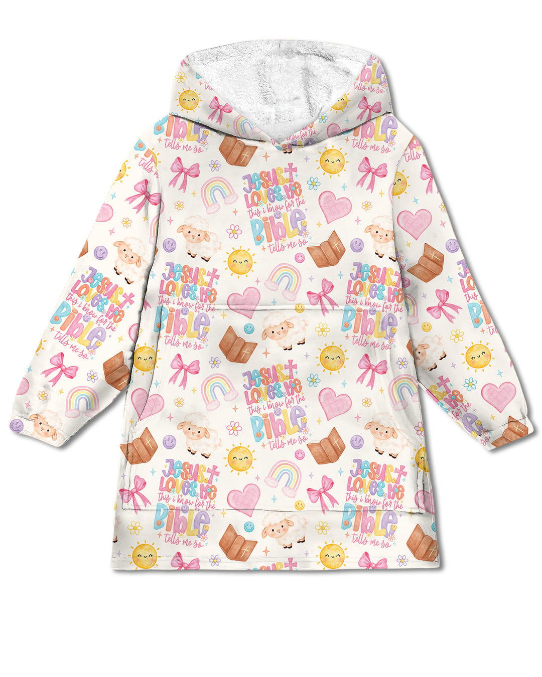 Jesus Loves Me This I Know Bamboo Blanket Hoodie