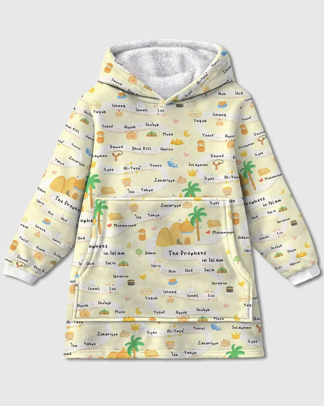 The Prophets in Islam Wearable Bamboo Blanket Hoodie