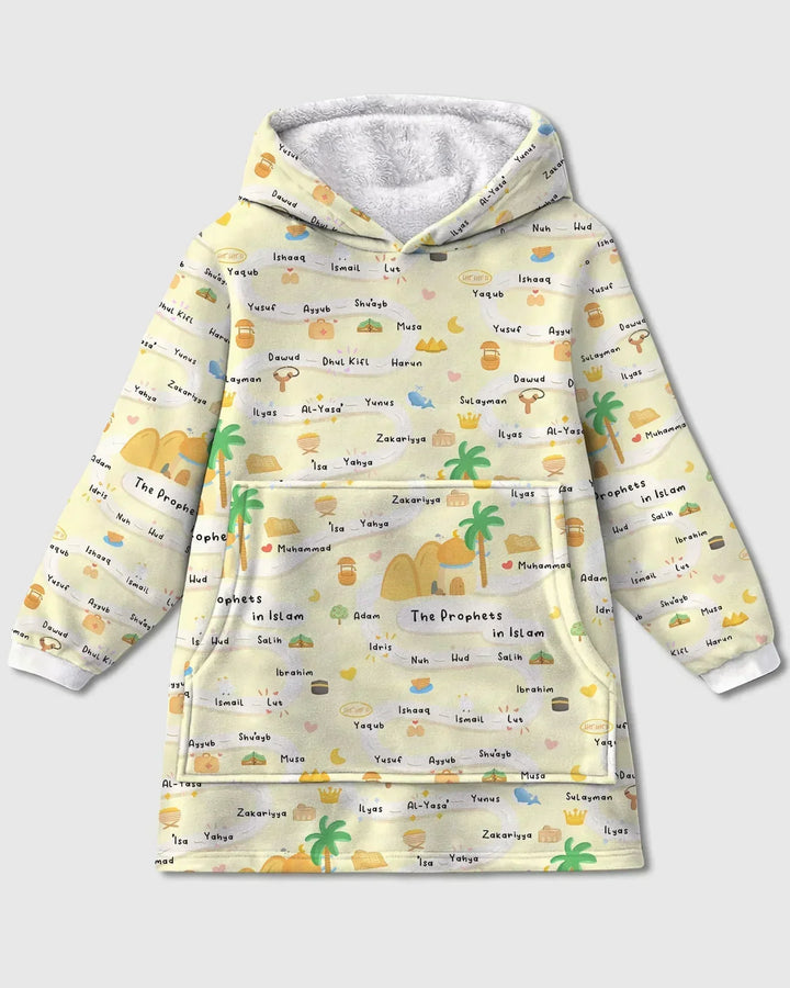 The Prophets in Islam Wearable Bamboo Blanket Hoodie