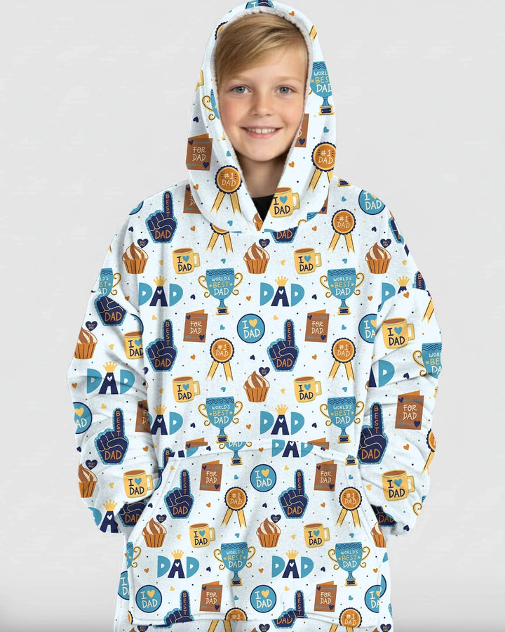 World's Best Dad Bamboo Blanket Hoodie