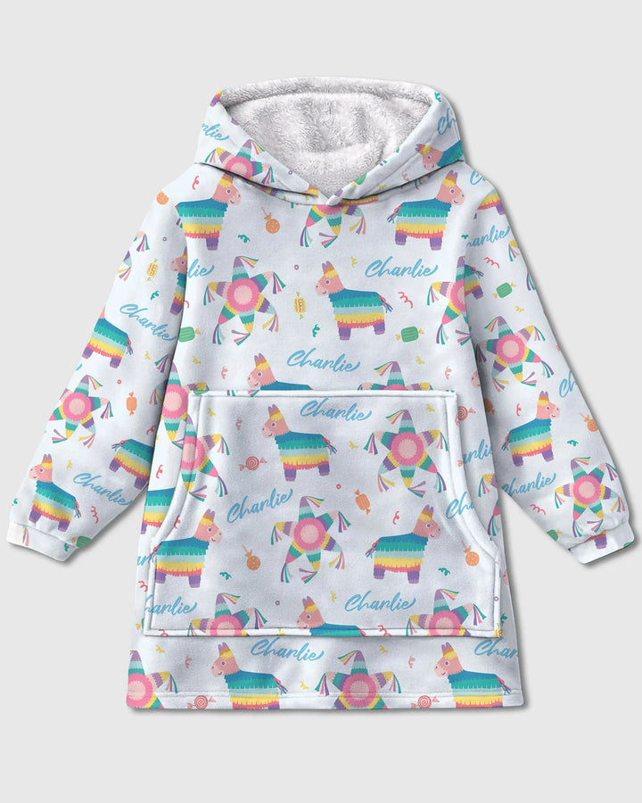 Custom Name Smash the Pinata Bamboo Blanket Hoodie